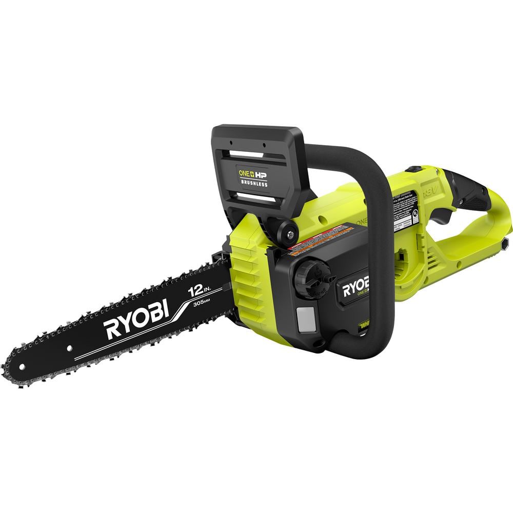 RYOBI ONE+ HP 18V Brushless Whisper Series 12 in. Battery Chainsaw (Tool Only) P2507BTL RYOBI ONE+ HP 18V Brushless Whisper Series 12 in. Battery Chainsaw (Tool Only) P2507BTL