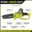 RYOBI ONE+ HP 18V Brushless 8 in. Battery Compact Pruning Mini Chainsaw (Tool Only) PSBCW01B