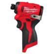 Milwaukee M12 12V Lithium-Ion Subcompact Brushless Cordless 1/4 in. Hex Impact Driver (Tool-Only) 3450-20
