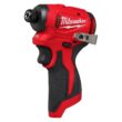 Milwaukee M12 12V Lithium-Ion Subcompact Brushless Cordless 1/4 in. Hex Impact Driver (Tool-Only) 3450-20