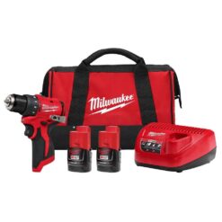 Milwaukee M12 12-Volt Lithium-Ion Brushless Cordless Subcompact Brushless Drill Driver Kit 3401-22