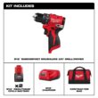 Milwaukee M12 12-Volt Lithium-Ion Brushless Cordless Subcompact Brushless Drill Driver Kit 3401-22 Milwaukee M12 12-Volt Lithium-Ion Brushless Cordless Subcompact Brushless Drill Driver Kit 3401-22