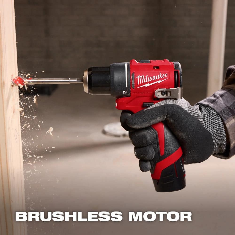 Milwaukee M12 12V Lithium-Ion Subcompact Brushless Cordless 3/8 in. Drill Driver (Tool-Only) 3401-20 Milwaukee M12 12V Lithium-Ion Subcompact Brushless Cordless 3/8 in. Drill Driver (Tool-Only) 3401-20