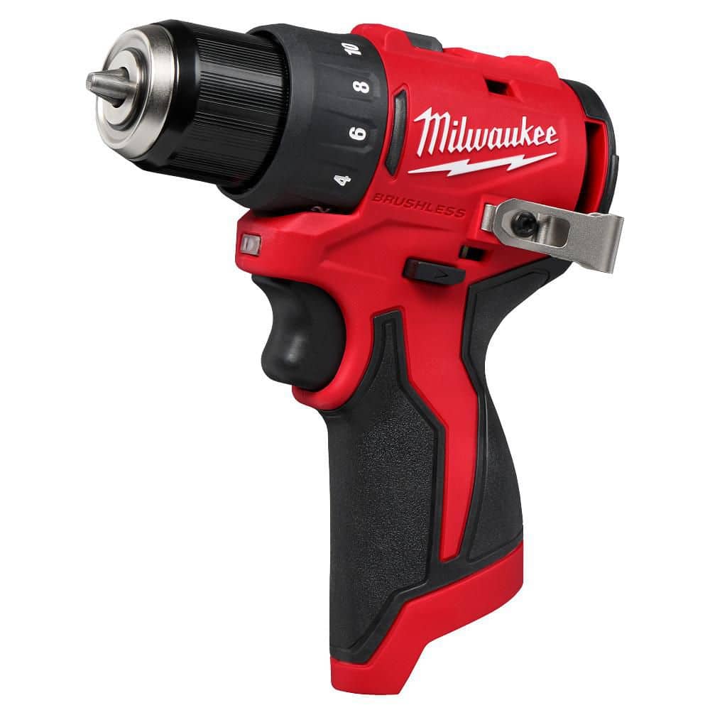 Milwaukee M12 12V Lithium-Ion Subcompact Brushless Cordless 3/8 in. Drill Driver (Tool-Only) 3401-20 Milwaukee M12 12V Lithium-Ion Subcompact Brushless Cordless 3/8 in. Drill Driver (Tool-Only) 3401-20