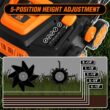 WEN 15 in. 13 Amp 2-in-1 Electric Dethatcher and Scarifier with Collection Bag DT1315