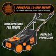 WEN 15 in. 13 Amp 2-in-1 Electric Dethatcher and Scarifier with Collection Bag DT1315