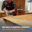 BORA NGX 100 in. Clamp Edge Saw Guide For Circular Saws T-544100K