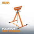 BORA 27 in. to 43-3/4 in. Tri-Function Pedestal Roller Stand (2-Pack) PM-5093T