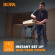 BORA 24 in. x 48 in. x 36 in. H Tall Steel Centipede Work Support Sawhorse CT6