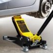 SKYSHALO Floor Jack, 2.5 Ton Low Profile Floor Jack, Aluminum and Steel Racing Floor Jack with Dual Pistons Quick Lift Pump SGWSQJDLTS25T8L53V0-S0110