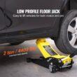 SKYSHALO Low Profile Floor Jack 2 Ton, 4400 lbs. Heavy Duty Iron Hydraulic Racing Floor Jack, Hydraulic Car Jack WSQJDTZ2TSGBOFCKFV0