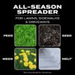 Scotts Turf Builder EdgeGuard DLX Push Broadcast Spreader Holds up to 15,000 sq.ft. for Seed, Fertilizer, Salt, Ice Melt 76232-4