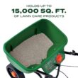 Scotts Turf Builder EdgeGuard DLX Push Broadcast Spreader Holds up to 15,000 sq.ft. for Seed, Fertilizer, Salt, Ice Melt 76232-4