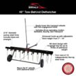 Brinly-Hardy 40 in. Tow-Behind Dethatcher for Lawn Tractors and Zero-Turn Mowers DT-40BH