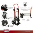 Milwaukee 800 lbs. Capacity 2-in-1 Convertible Hand Truck CHT2N1