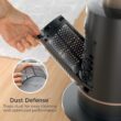 Shark TurboBlade Flex Breeze Tower Fan (TF202S) Shark TurboBlade Fan—Ultra-powerful bladeless tower fan, pivots, twists, oscillates 180°, accelerates air up to 80 ft.,10 noise levels + 10 speeds for air circulation, easy to clean, charcoal, TF202S