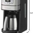 Cuisinart 10 Cup Coffee Maker with Grinder, Automatic Grind & Brew, Black/Silver, DGB-450NAS