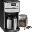 Cuisinart 10 Cup Coffee Maker with Grinder, Automatic Grind & Brew, Black/Silver, DGB-450NAS