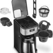 Cuisinart 10 Cup Coffee Maker with Grinder, Automatic Grind & Brew, Black/Silver, DGB-450NAS