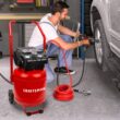 Craftsman Air Compressor, 10 Gallon Peak 1.8 Horsepower Oil-free Compressor, Max 150 PSI, Vertical Compressor Air Tools, Model: CMXECXA0331042