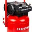 Craftsman Air Compressor, 10 Gallon Peak 1.8 Horsepower Oil-free Compressor, Max 150 PSI, Vertical Compressor Air Tools, Model: CMXECXA0331042