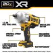 DEWALT 20V MAX Lithium-Ion Brushless Cordless 1/2 in. High Torque Impact Wrench Kit with Oil-Resistant 5Ah Battery and Charger DCF961GP1