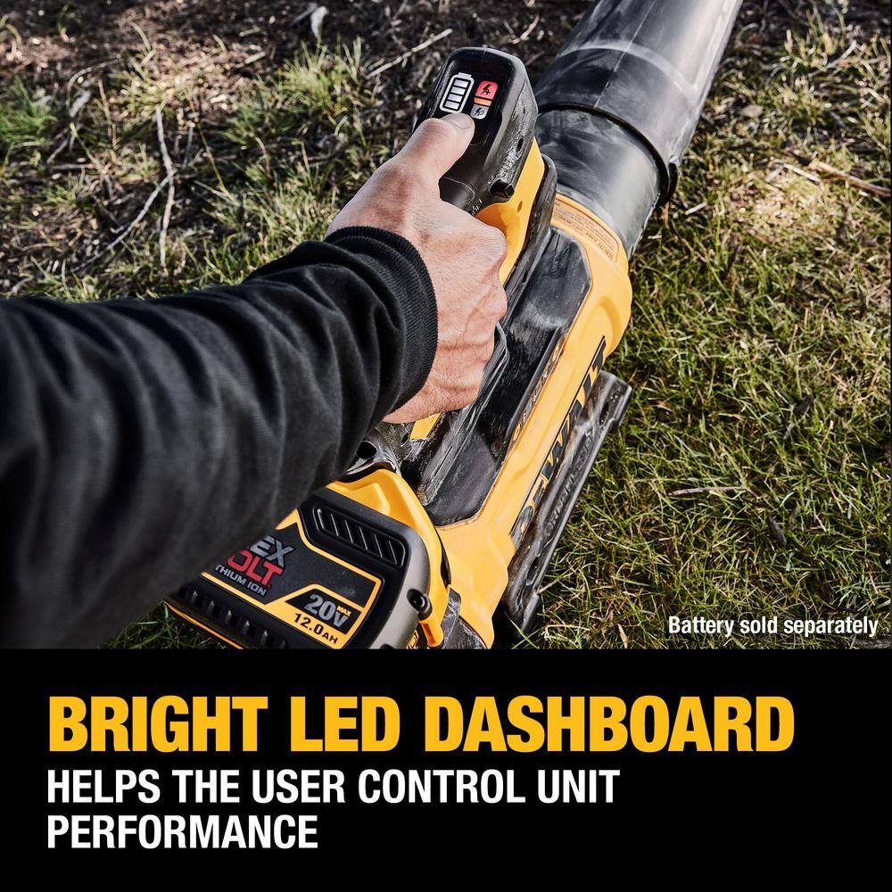 DEWALT FLEXVOLT 60V MAX 160 MPH 760 CFM Brushless Cordless Battery Powered Blower (Tool-Only) DCBL777B DEWALT FLEXVOLT 60V MAX 160 MPH 760 CFM Brushless Cordless Battery Powered Blower (Tool-Only) DCBL777B