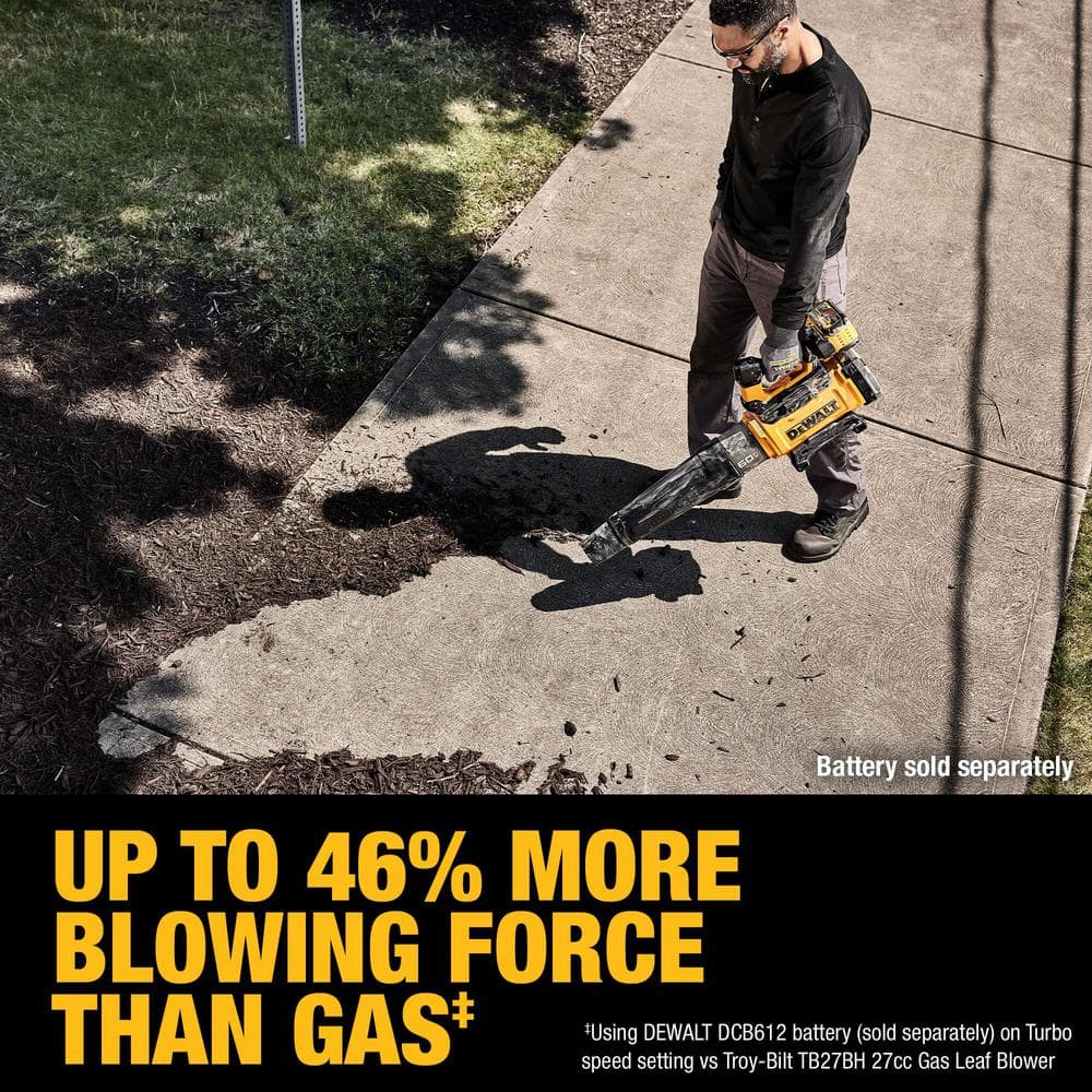 DEWALT FLEXVOLT 60V MAX 160 MPH 760 CFM Brushless Cordless Battery Powered Blower (Tool-Only) DCBL777B DEWALT FLEXVOLT 60V MAX 160 MPH 760 CFM Brushless Cordless Battery Powered Blower (Tool-Only) DCBL777B