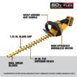 DEWALT FLEXVOLT 60V MAX 26 in. Brushless Cordless Battery Powered Hedge Trimmer Kit with (1) FLEXVOLT 2 Ah Battery & Charger DCHT870T1