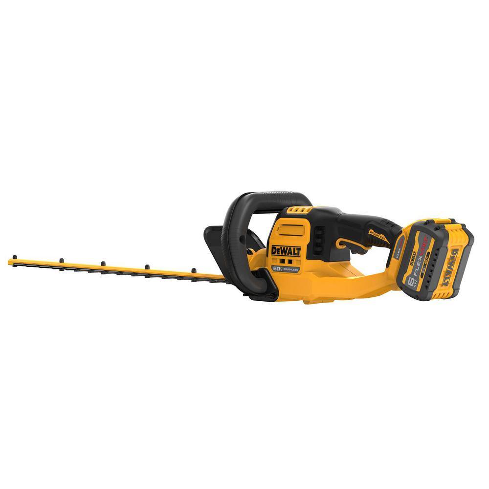 DEWALT FLEXVOLT 60V MAX 26 in. Brushless Cordless Battery Powered Hedge Trimmer Kit with (1) FLEXVOLT 2 Ah Battery & Charger DCHT870T1