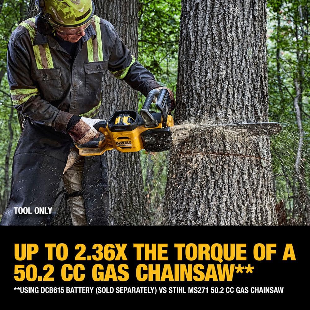 DEWALT FLEXVOLT 60V MAX 20 in. Brushless Cordless Battery Powered Chainsaw and Carry Case (Tool and Case Only) DCCS677B DEWALT FLEXVOLT 60V MAX 20 in. Brushless Cordless Battery Powered Chainsaw and Carry Case (Tool and Case Only) DCCS677B