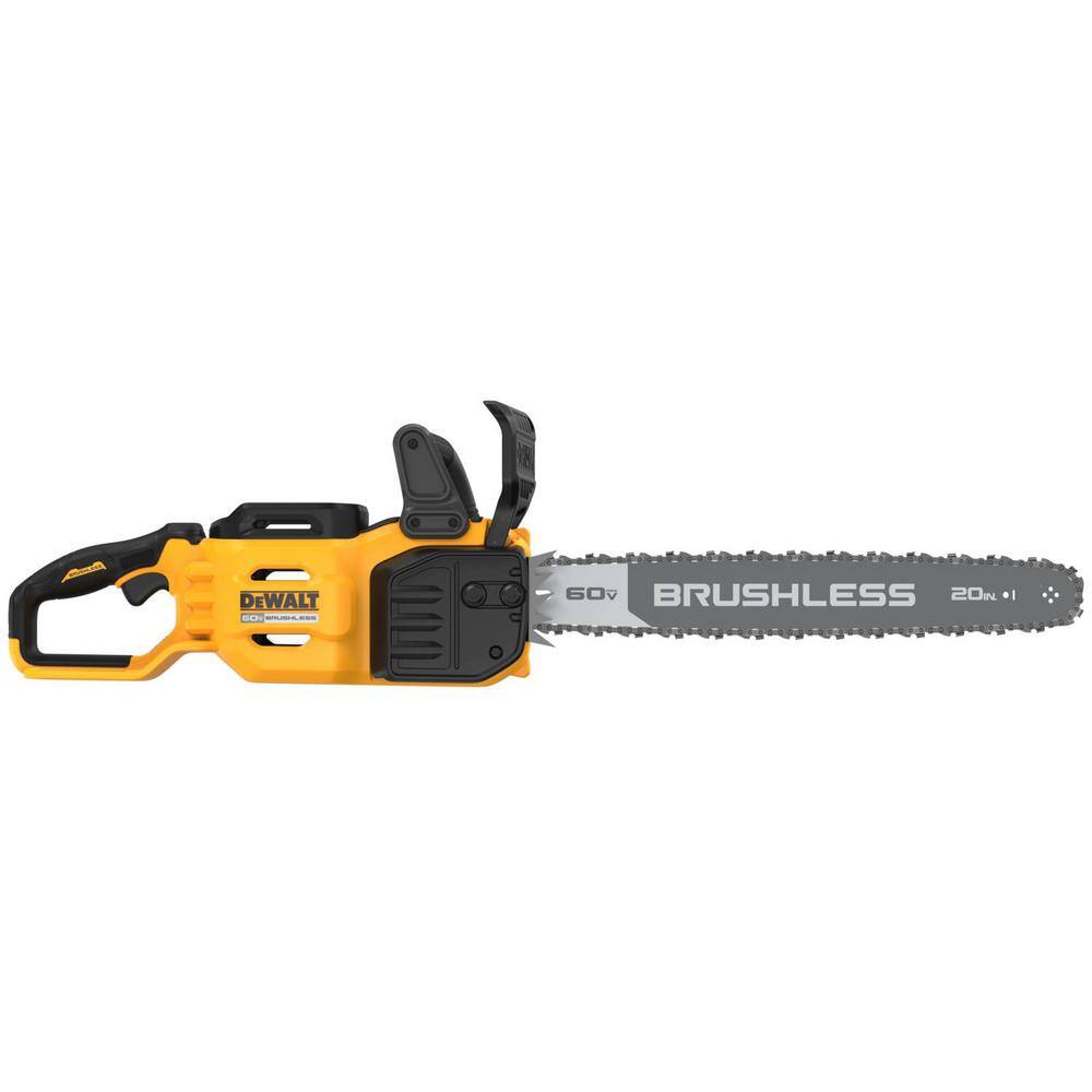 DEWALT FLEXVOLT 60V MAX 20 in. Brushless Cordless Battery Powered Chainsaw and Carry Case (Tool and Case Only) DCCS677B DEWALT FLEXVOLT 60V MAX 20 in. Brushless Cordless Battery Powered Chainsaw and Carry Case (Tool and Case Only) DCCS677B