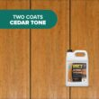 DEFY Extreme Wood Stain and Sealer in One - 5 Gallon Semi-Transparent Waterproof Coating for All Wood Types - Cedar Tone