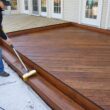DEFY Extreme Wood Stain and Sealer in One - 5 Gallon Semi-Transparent Waterproof Coating for All Wood Types - Light Walnut