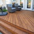 DEFY Extreme Wood Stain and Sealer in One - 5 Gallon Semi-Transparent Waterproof Coating for All Wood Types - Light Walnut