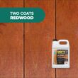 DEFY Extreme Wood Stain and Sealer in One - 5 Gallon Semi-Transparent Waterproof Coating for All Wood Types - Redwood