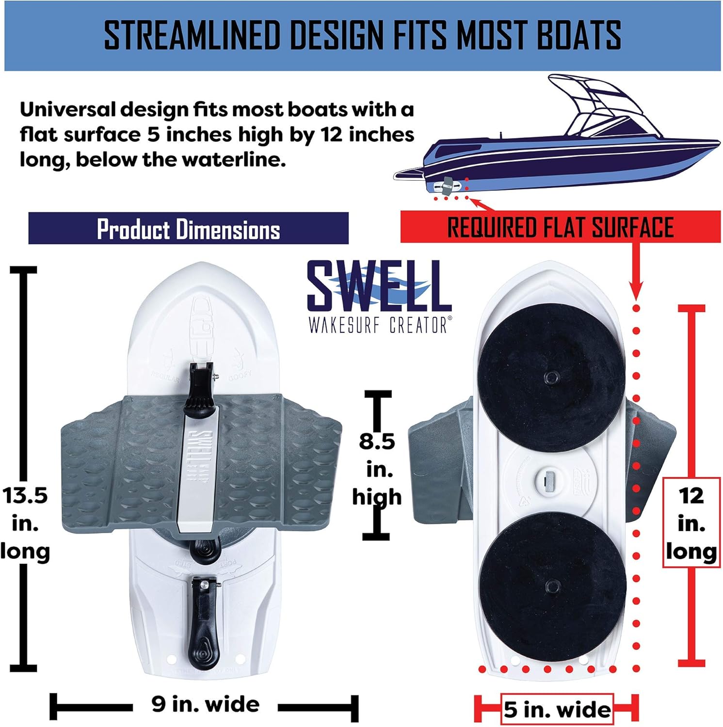 SWELL Wakesurf Creator H3X - High Performance Wake Shaper - Rotating with Hydrodynamic Texture SWELL Wakesurf Creator H3X - High Performance Wake Shaper - Rotating with Hydrodynamic Texture