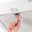 Vissani Caprelo 30 in. 320 CFM Convertible Under Cabinet Range Hood in White with LED Lighting and Charcoal Filter QR254WY