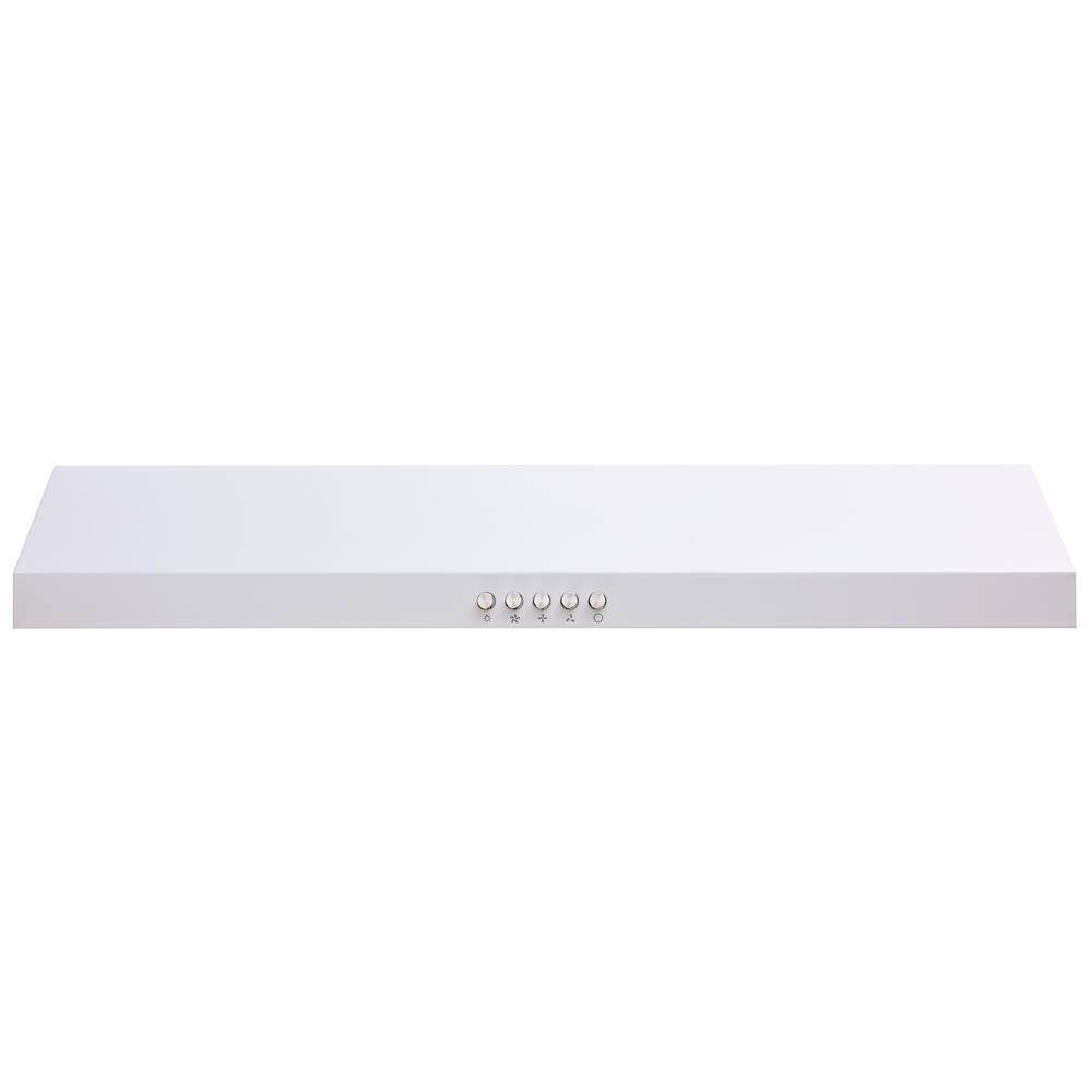 Vissani Caprelo 30 in. 320 CFM Convertible Under Cabinet Range Hood in White with LED Lighting and Charcoal Filter QR254WY