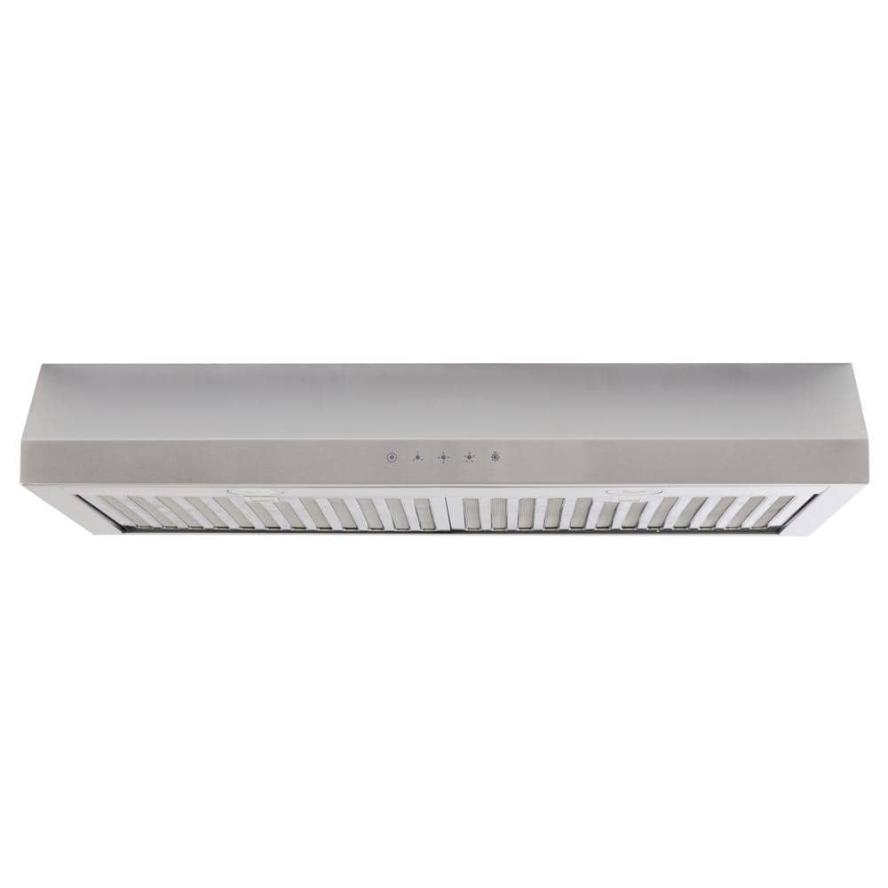 Vissani Cenza 30 in. 340 CFM Convertible Under Cabinet Range Hood in Stainless Steel with Electronic Touch Controls QR255S