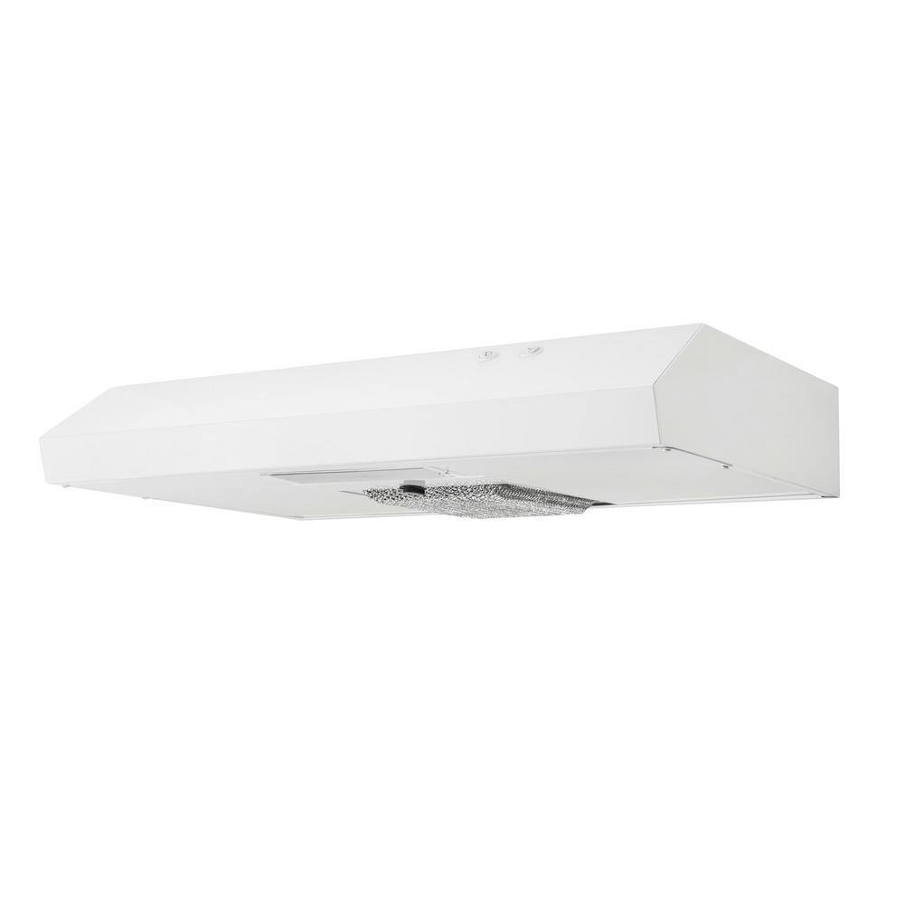 Vissani Arno 30 in. 240 CFM Convertible Under Cabinet Range Hood in White with Lighting and Charcoal Filter 30WHC19PRT