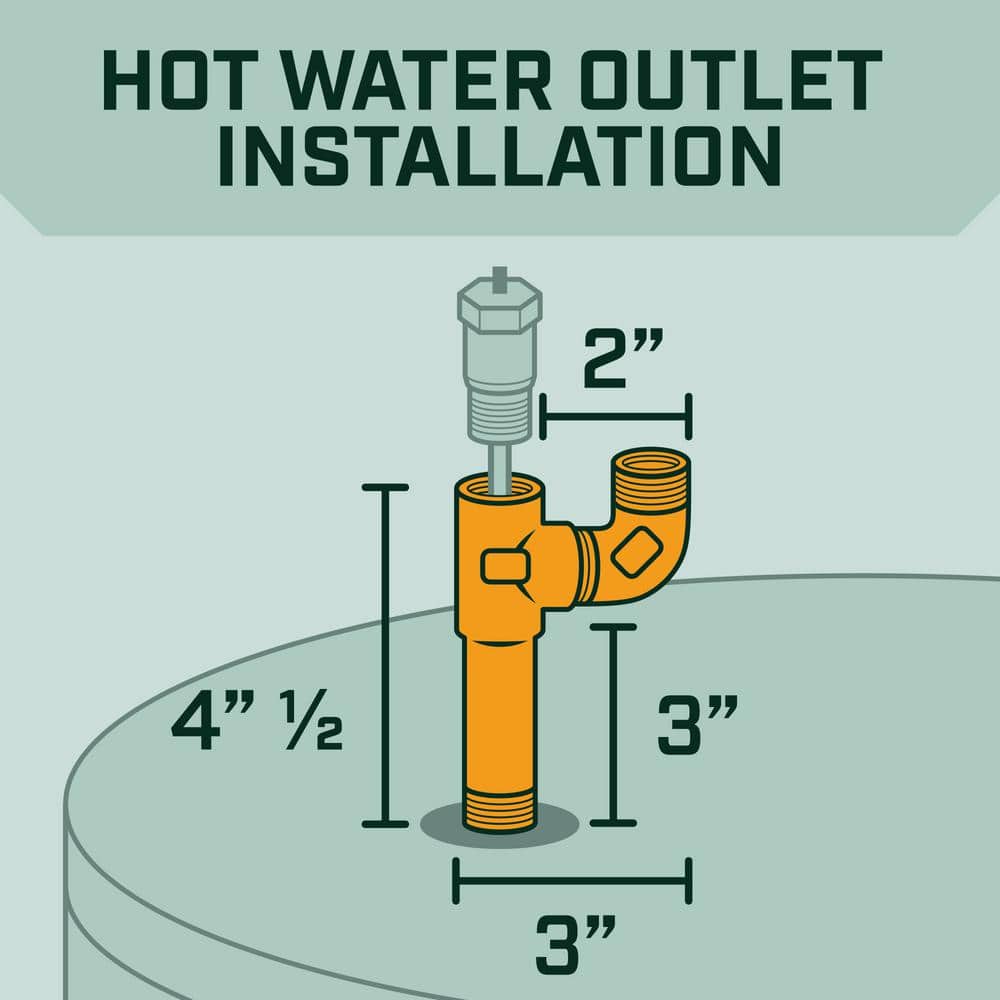 CORRO-PROTEC Powered Anode Rod for Bradford White Water Heater and Hot Water Outlet CORRO-PROTEC Powered Anode Rod for Bradford White Water Heater and Hot Water Outlet, Stops Odors and Corrosion, 20-year warranty 96383