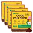 Envelor 10 lbs. Organic Coco Block Coir Brick Potting Soil (4-Pack) EN-CGM-11-4