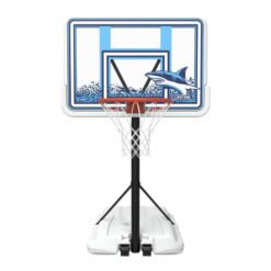 Lifetime Poolside Basketball System in White and Blue 91187