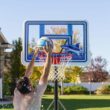 Lifetime Poolside Basketball System in White and Blue 91187