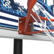 Lifetime Poolside Basketball System in White and Blue 91187