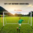 SKYSHALO Portable Soccer Goal, 12 x 6 ft. Soccer Net, Adults Kids Backyard Soccer Net, Large Practice Soccer Net PVCZQMPVC1262YDO0V00710