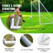 SKYSHALO Portable Soccer Goal, 12 x 6 ft. Soccer Net, Adults Kids Backyard Soccer Net, Large Practice Soccer Net PVCZQMPVC1262YDO0V00710