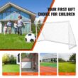 SKYSHALO Portable Soccer Goal, 12 x 6 ft. Soccer Net, Adults Kids Backyard Soccer Net, Large Practice Soccer Net PVCZQMPVC1262YDO0V00710