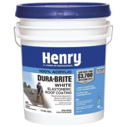 Henry 587 Dura-Brite White 100% Acrylic Elastomeric Reflective Roof Coating 4.75 gal. HE587871